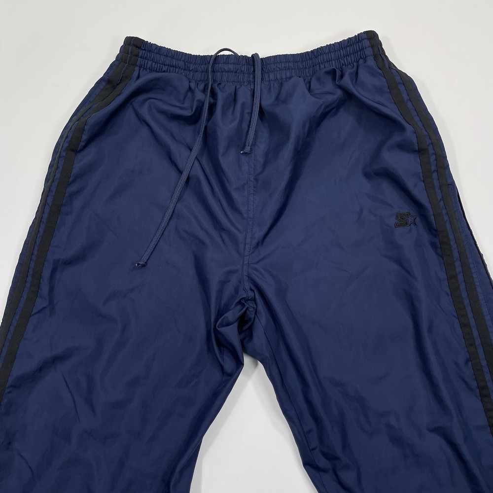 Starter Windbreaker Pants Men's Large Mesh Lined Blue Baggy Active